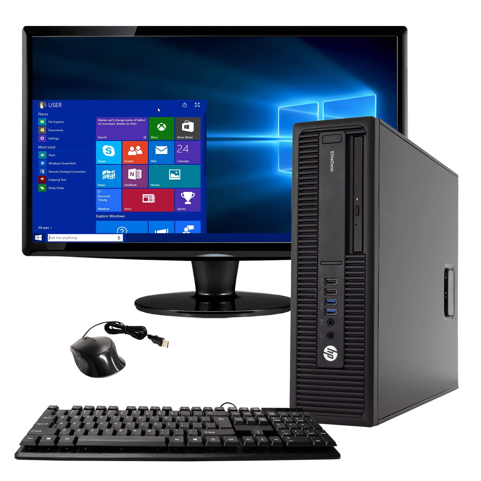 HP EliteDesk 800 G2 desktop bundle