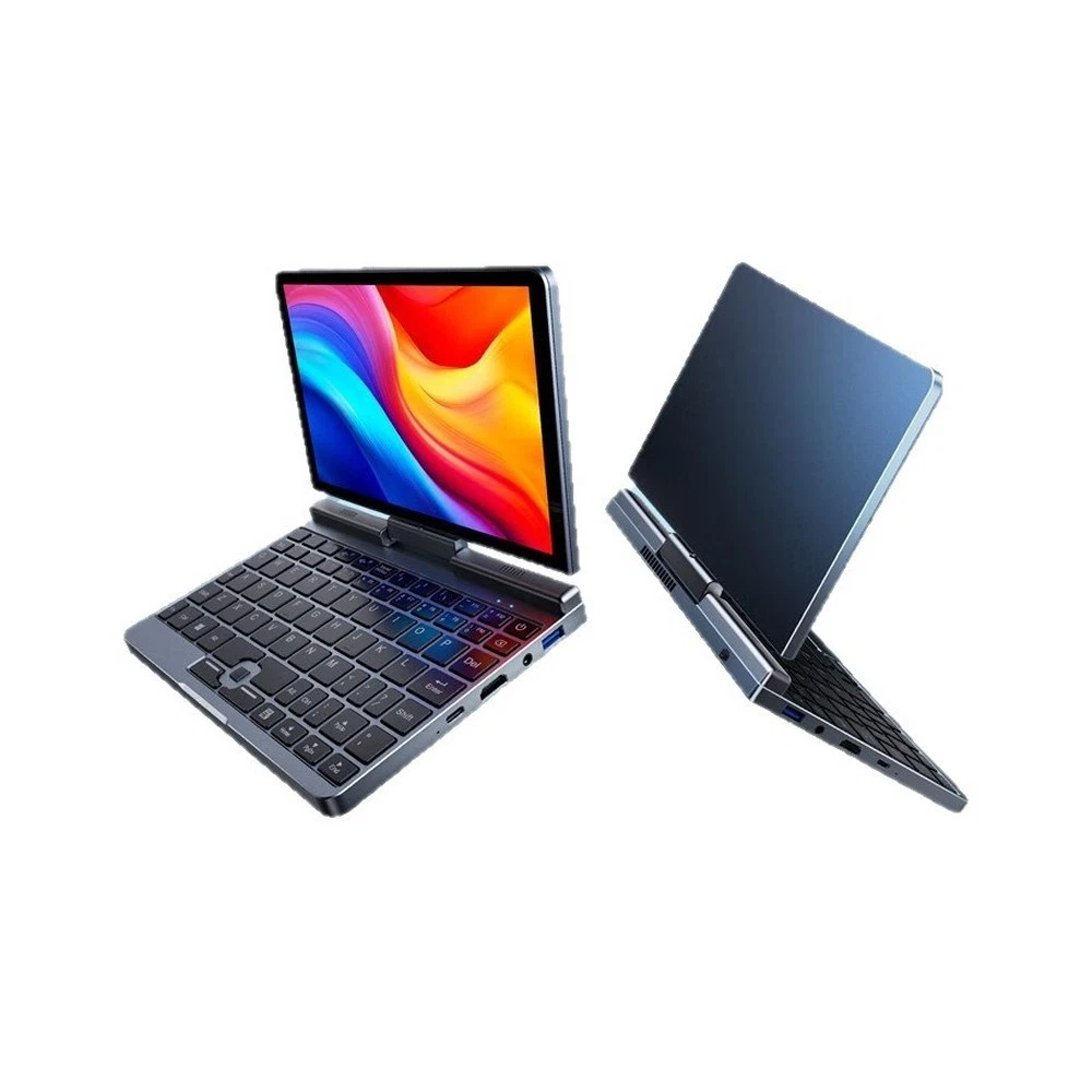 Mini convertible laptop with rotating display